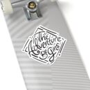 Adventure Begins Kiss-Cut Stickers | Inspirational Stickers for Journals, Laptops, Scrapbooking, Gifts, Travel