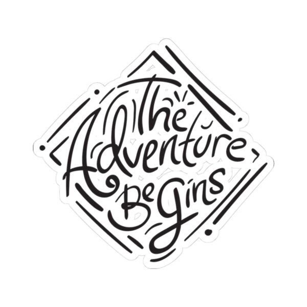 Adventure Begins Kiss-Cut Stickers | Inspirational Stickers for Journals, Laptops, Scrapbooking, Gifts, Travel